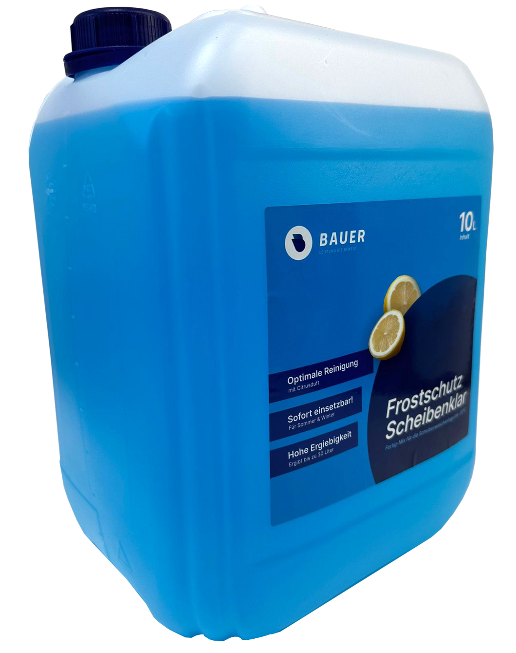 Bauer Blue Windscreen Antifreeze - 10L Canister 