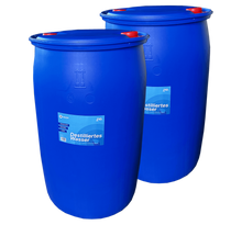 Load image into Gallery viewer, Bauer Blue - Distilled / Demineralized Water - 210L Plastic Barrel - Demineralized according to VDE 0510 &amp; DIN57510
