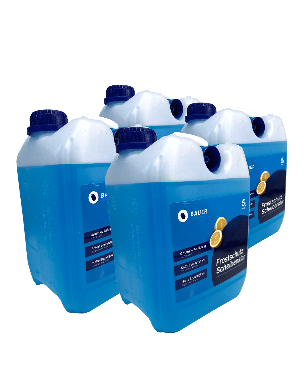 Bauer Blue Windscreen Antifreeze - 5L canister with pourer 
