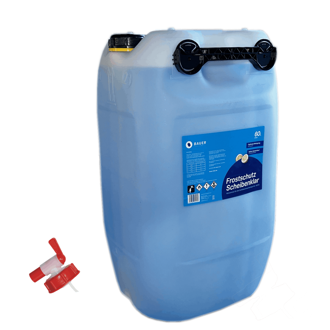 Bauer Blue windscreen antifreeze - 60L canister with tap